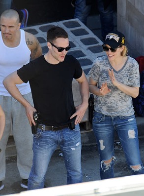 Taylor Kitsch and his rumored girlfried, Jessica McDams spotted together.